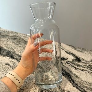 Pasabahce glass wine decanter, water jug, carafe, flower vase (42 oz). New.
